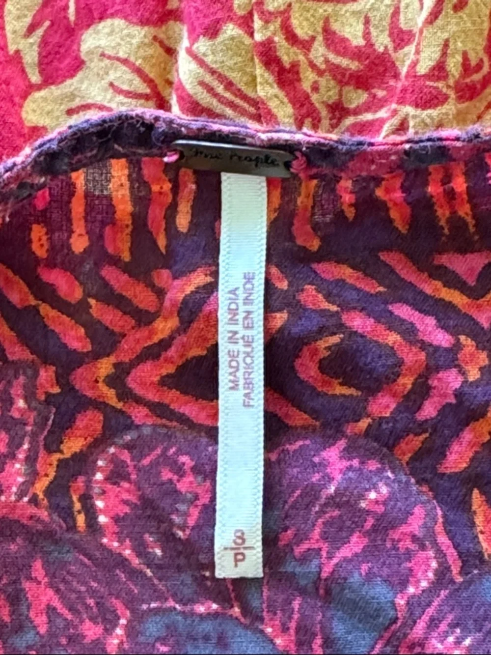 Free People Gotta Have You Tunic Red Floral Top Size Small